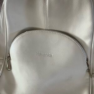Cream Backpack for Women